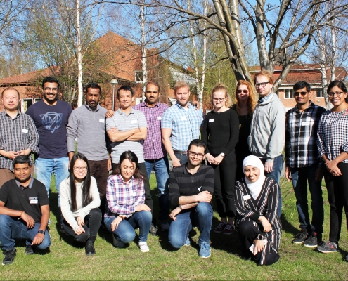 Bio4Energy advanced students at a Researchers' Meeting at Medlefors, Sweden in May 2019. Photo by Anna Strom©.