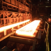 A slab in a furnace of a hot strip mill. Photo by courtesy of Luleå University of Technology.