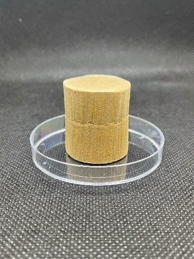 Catalyst body of ultra-thin ZSM-5 catalyst dispersed by nano-cellulose. Photo by courtesy of Jonas Hedlund.