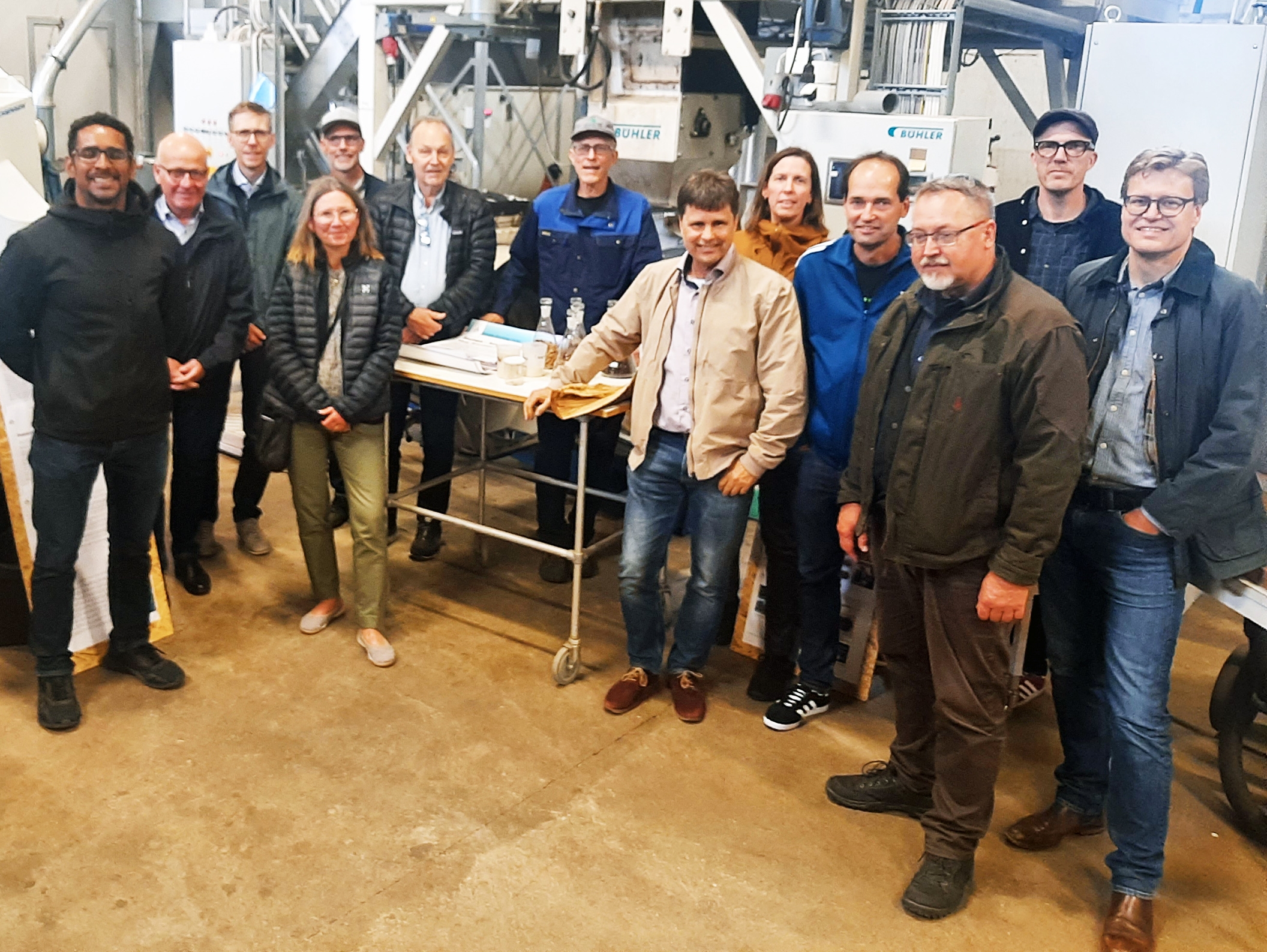 Bio4Energy Advisory Board at an excursion to the Biomass Technology Centre, Swedish University of Agricultural Sciences. Photo published with permission.