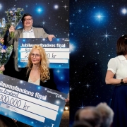 From left: Lina Hällström, Roberts Joffe, Ivan Carabante, and Linn Berglund at the Jubileumsfonden award ceremony on 14 May 2025 at Vetenskapens hus in Luleå. They had just received their research grants from the fund. Photo: Petra Älvstrand.